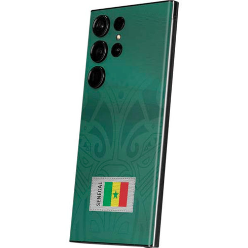 Senegal Soccer Flag Galaxy Skins